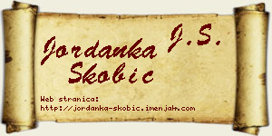 Jordanka Škobić vizit kartica